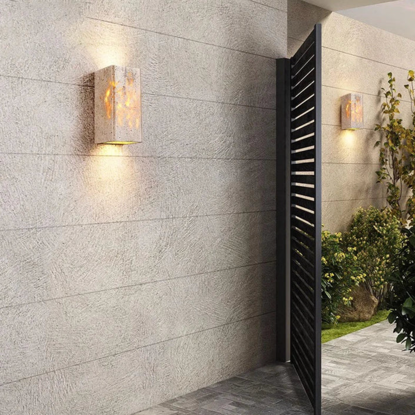 Travertine Wandlamp Natuursteen Moderne Minimalistische Wandlamp