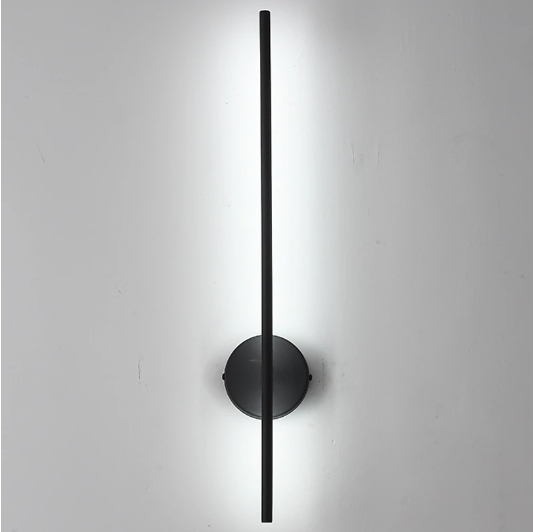 Moderne Zwarte Aluminium Wandlamp