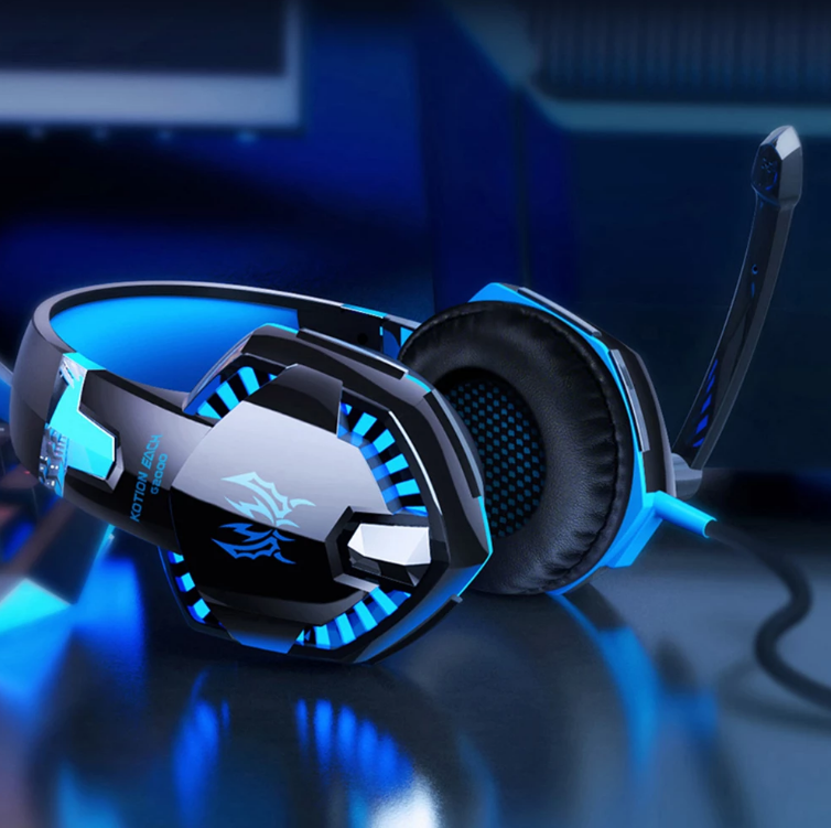 Skanto | Spillkoptelefoons voor PC Bass Stereo Over-Ear Hoofdtelefoon Casque Laptop Microfoon