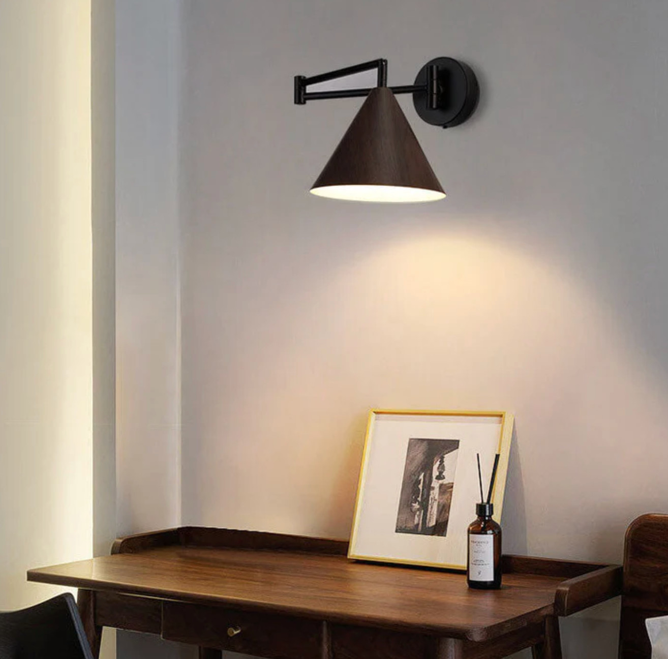 Scandinavische Houten Wandlamp Minimalistisch Modern Wandlamp
