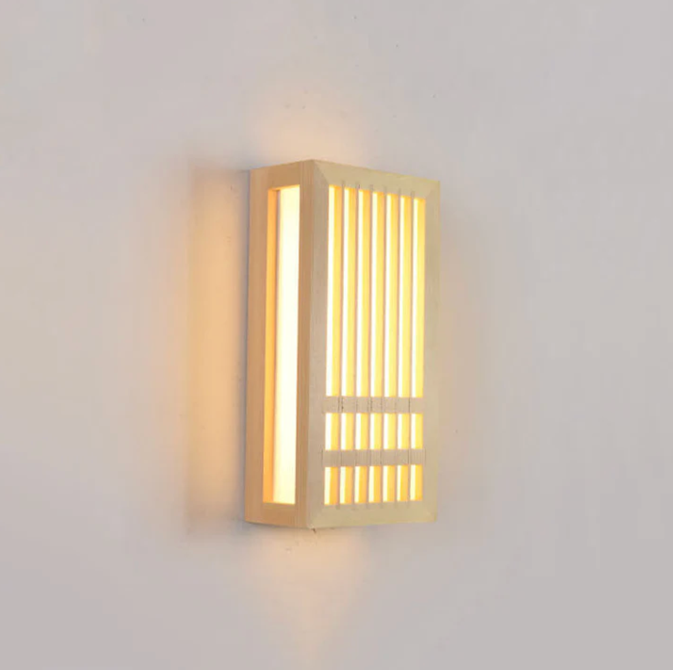 Japandi Houten Wandlamp LED Minimalistische Decoratieve Wandlamp