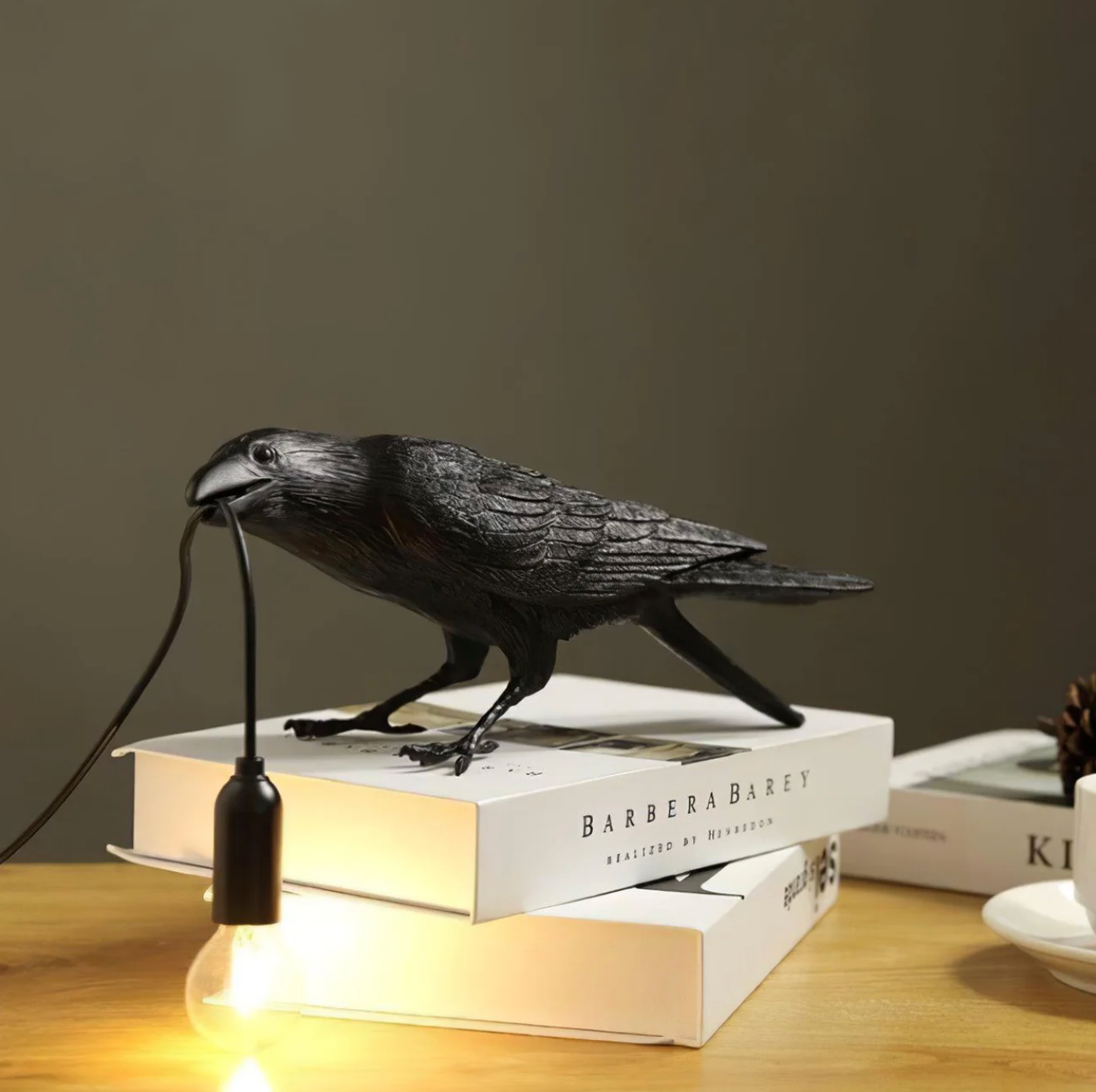Raven Tafellamp Moderne Vogel Licht Decoratieve Bureau Lamp