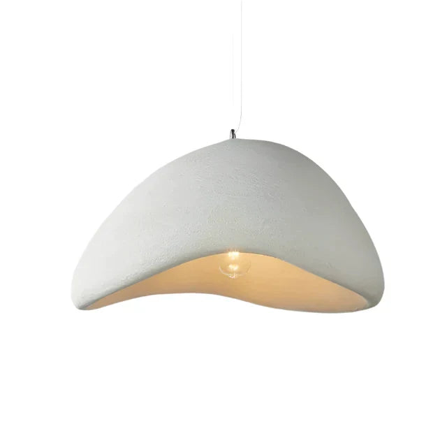 Hangende LED plafondlamp in wabi-sabi stijl