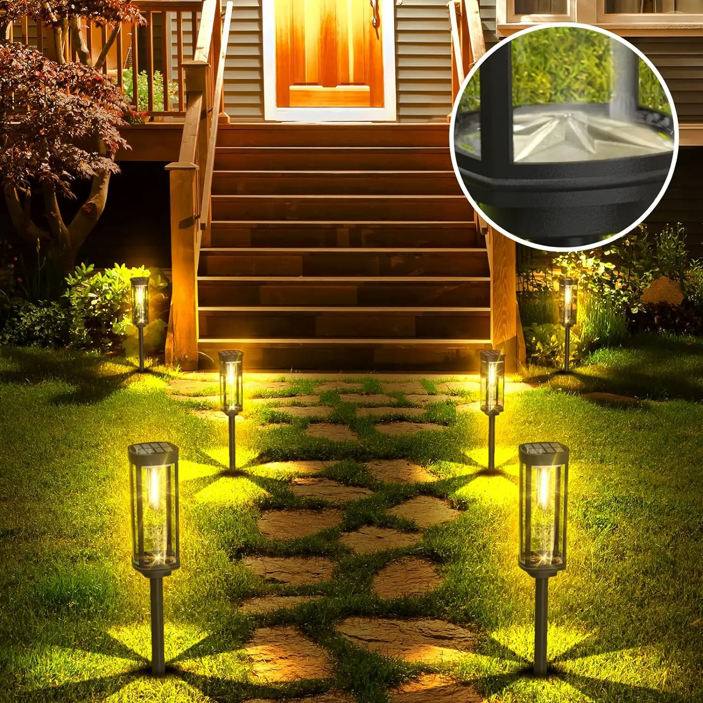 Zonne-Gartenlamp met warm LED-licht – Weerbestendig aluminiumdesign | Brehn
