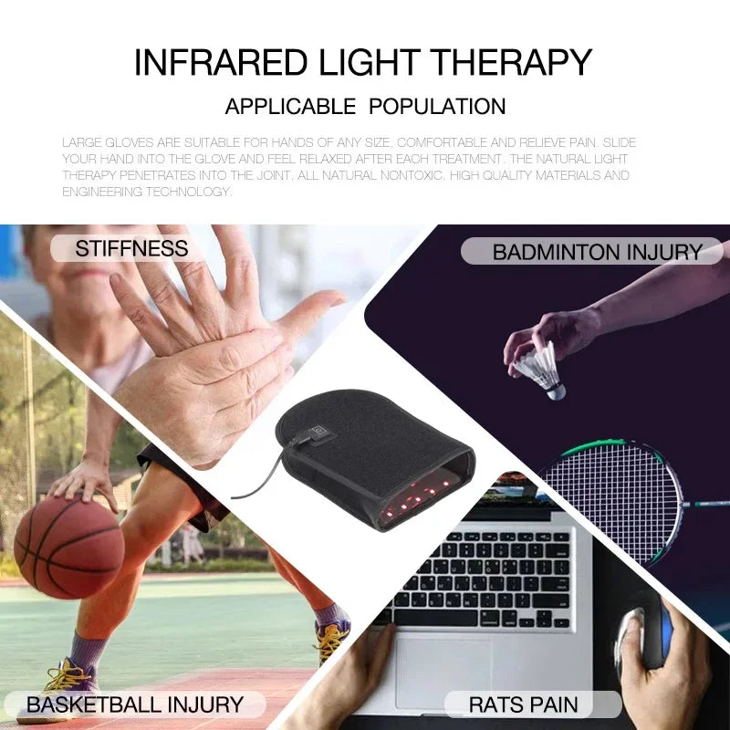 Lumera Roodlichttherapie Handschoen Voor Gewrichtspijnverlichting