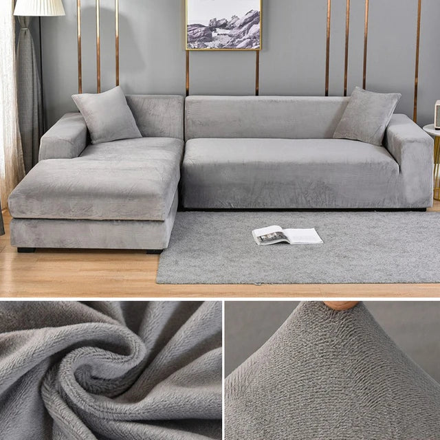 SofaSnug - Elastische sofa hoes van fluweel die uw geld bespaart