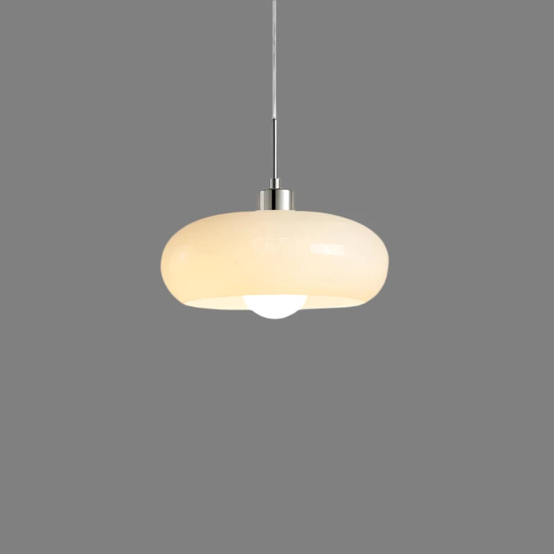 Hanglamp met opalescente lampenkap – een elegante retro Bauhaus stijl