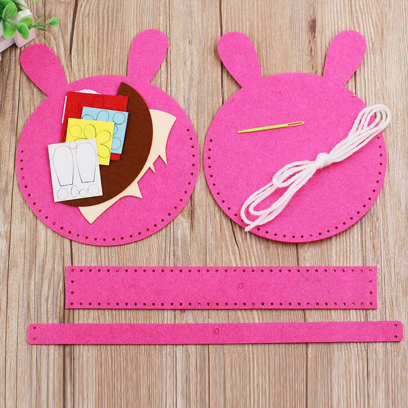 LuxeCraft Kinder Handwerkset | Creatieve DIY-tassen voor kinderen met schattige dieren- en bloemontwerpen, perfect voor handvaardigheid en spelplezier
