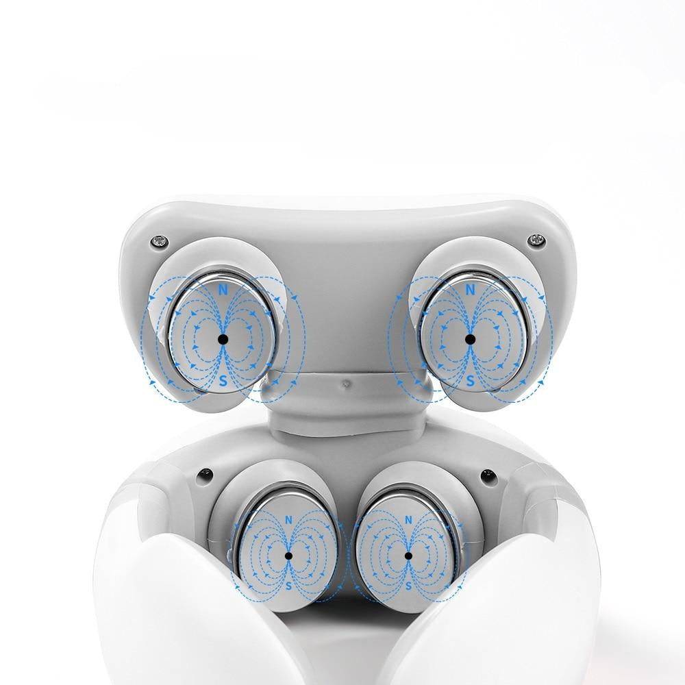 SerenityWave | Draadloze 4D massageapparaat voor nek en schouders met warmte