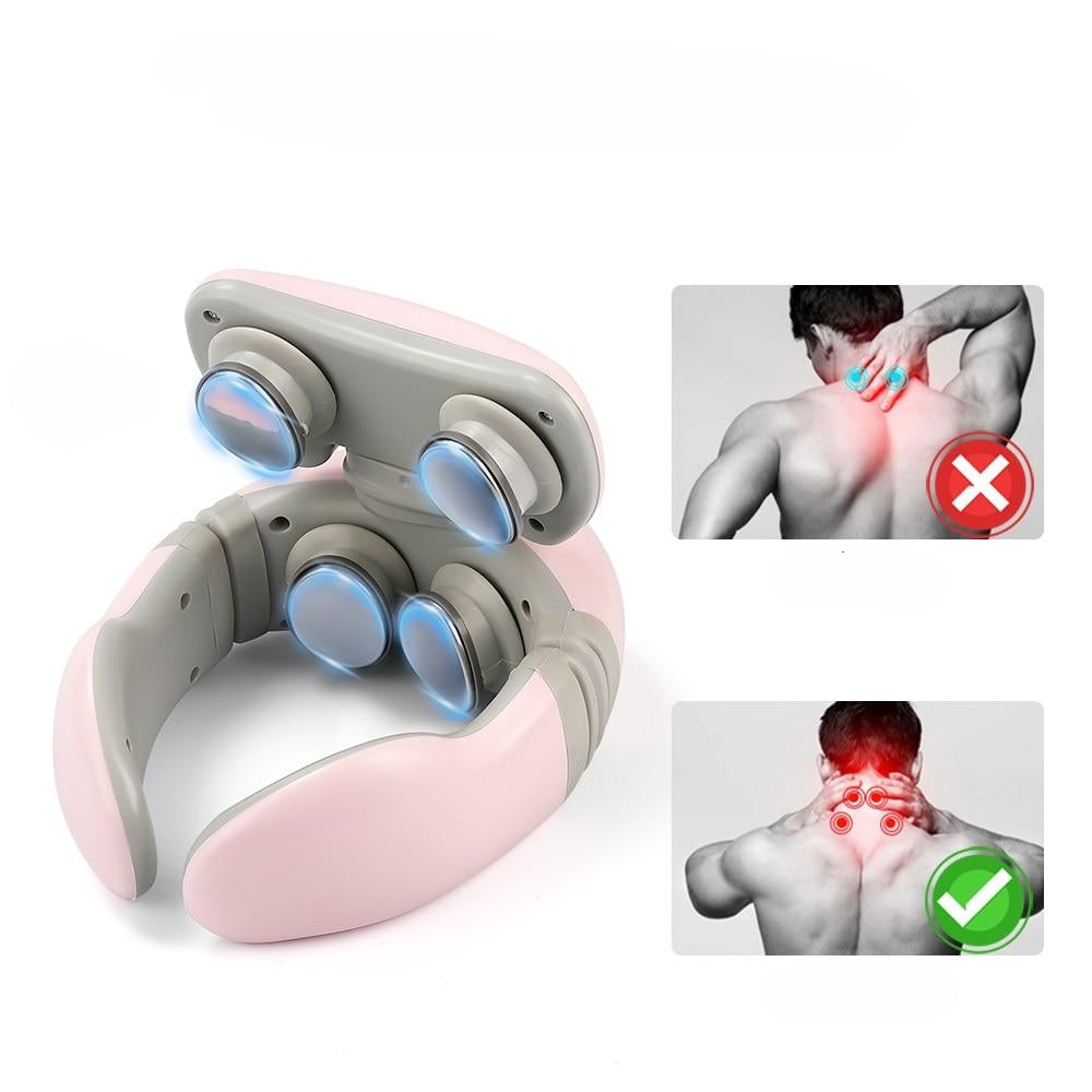 SerenityWave | Draadloze 4D massageapparaat voor nek en schouders met warmte