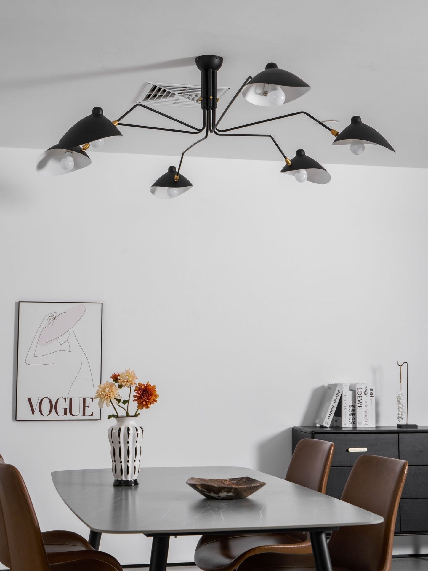 Lustra Plafondlamp Drie Armen Minimalistisch