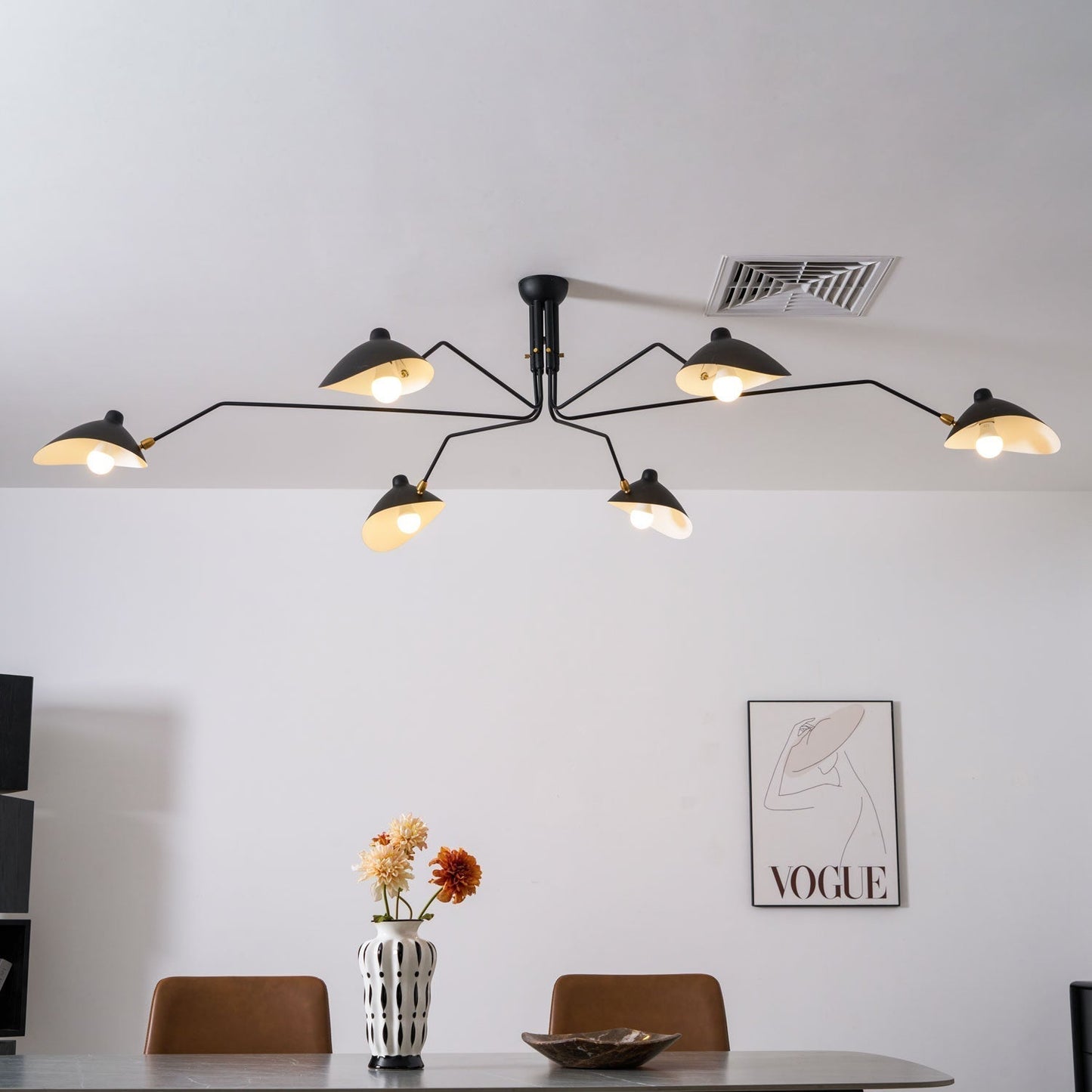 Lustra Plafondlamp Drie Armen Minimalistisch