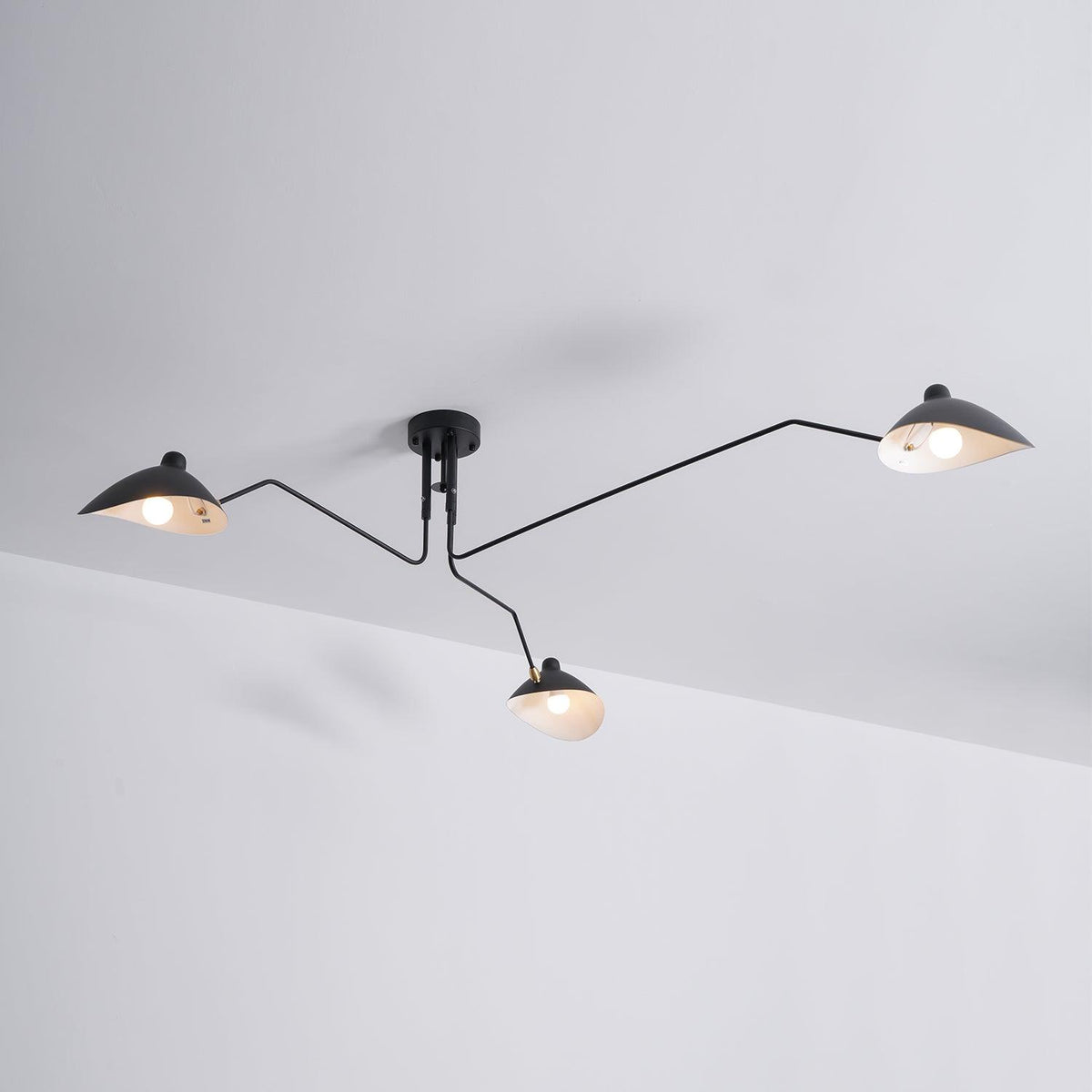 Jaler Industrie Drie Arm Plafondlamp