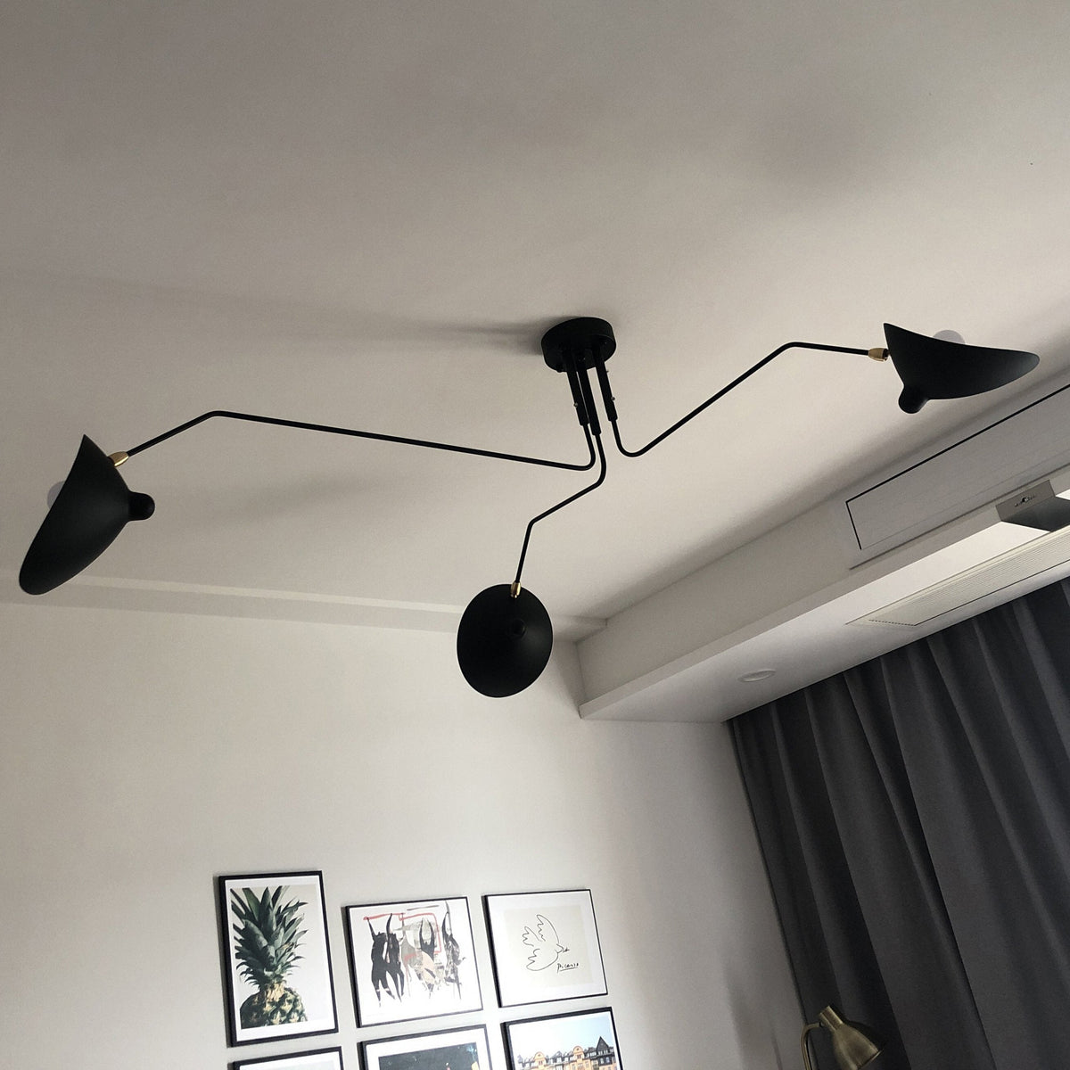 Jaler Industrie Drie Arm Plafondlamp