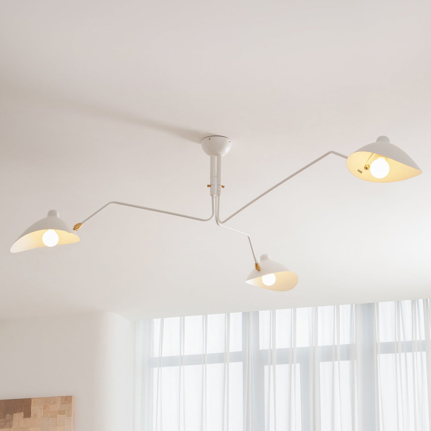 Lustra Plafondlamp Drie Armen Minimalistisch
