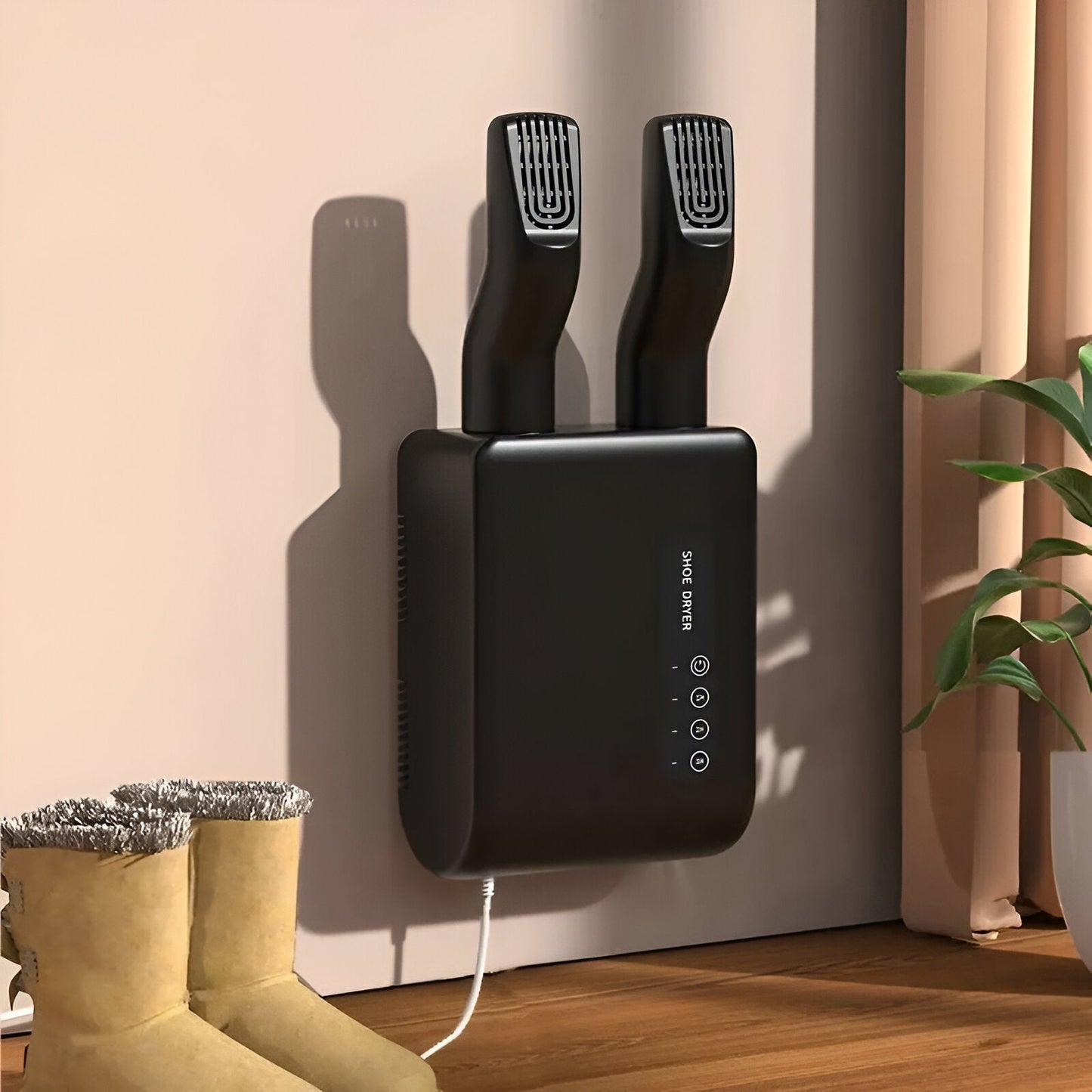 AquaLux Elite Schoenendroger & Sterilisator | Droogt en steriliseert moeiteloos uw schoeisel, wat zorgt voor een frisse en geurvrije ervaring.