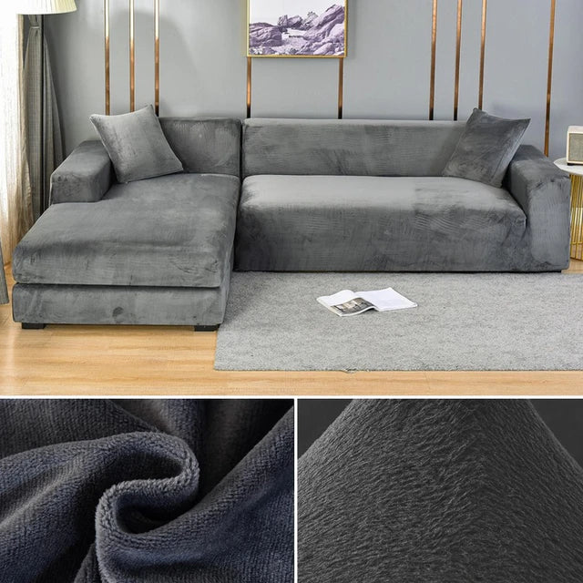 SofaSnug - Elastische sofa hoes van fluweel die uw geld bespaart