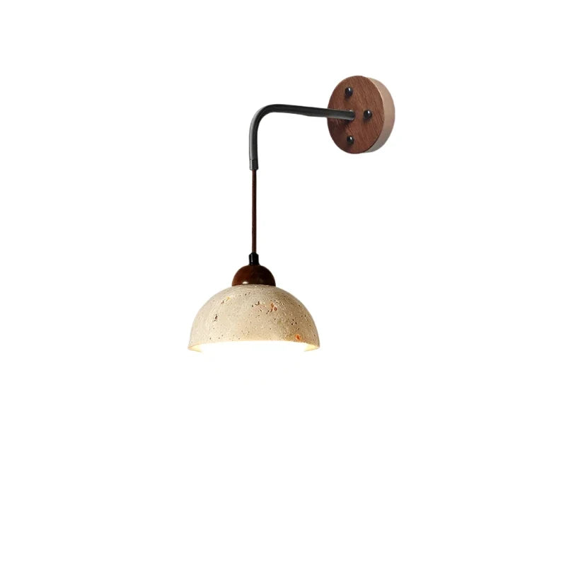 Travia Hangende Travertijn Steen Wandlamp