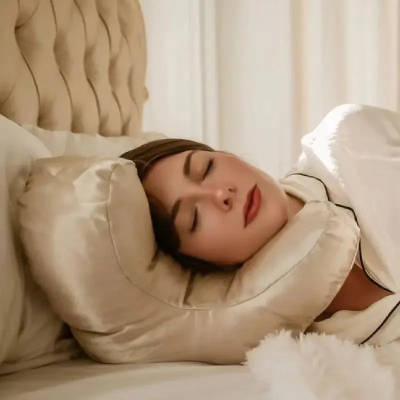 SilkRest - Gezichtskussen met Luxe Satijnen Hoes
