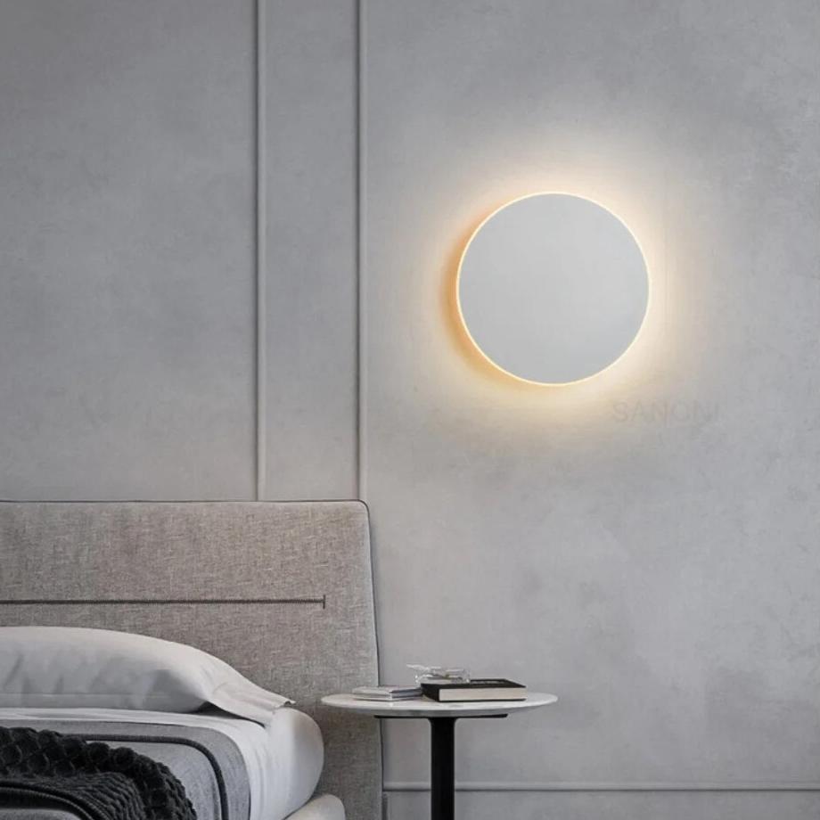Moderne Nordic Ronde Aluminium Minimalistische LED Wandlamp