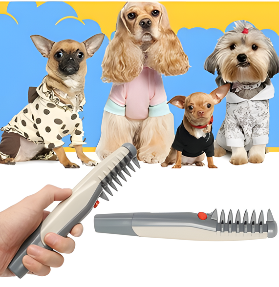 Elektrische Ontwarringstrimmer voor Honden & Katten | Draaibare Veiligheidsbladen tegen Klitten | Pijnloze Knoopverwijdering | Draadloos Verzorgingsgereedschap voor Alle Vachtsoorten