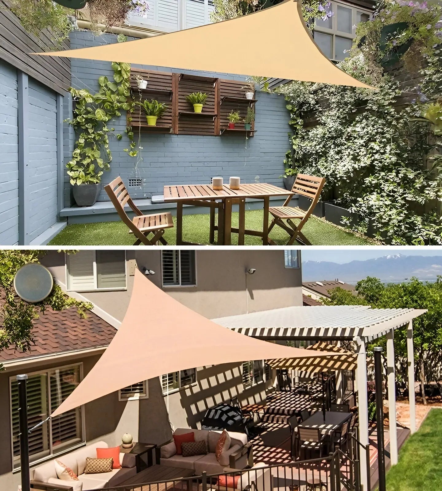 Zonnescherm | Driehoekig Schaduwdoek voor Terras | UV Bescherming en waterafstotend | AeriCover
