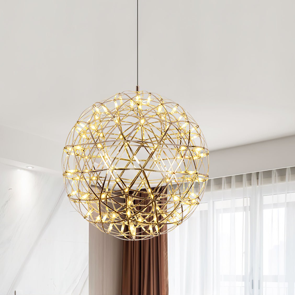 Ivthayra Luxe Postmoderne Gouden Bol Hanglamp