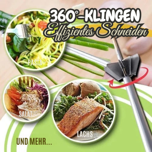 Spiraalsnijder | 360 Graden RVS-messen | Gelijke kruiden en groentereepjes | SwiftSlice