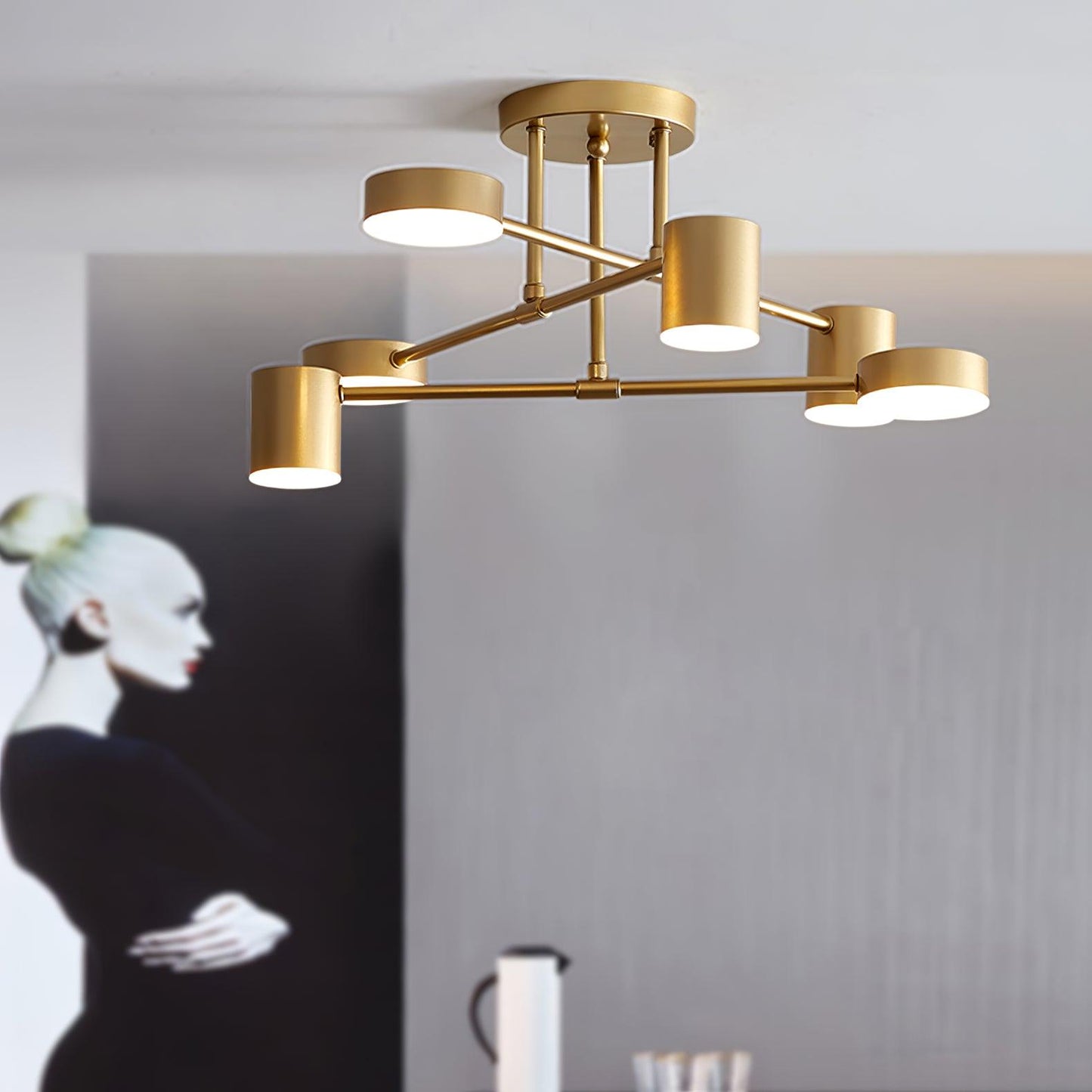 Sputnik Minimalistische Plafondlamp van Acryl