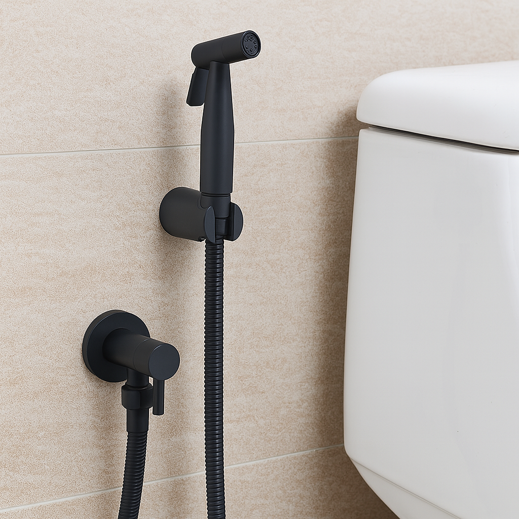 Bidet Sprayer in Roestvrij Staal – Wandmontage met Verstelbare Stralen
