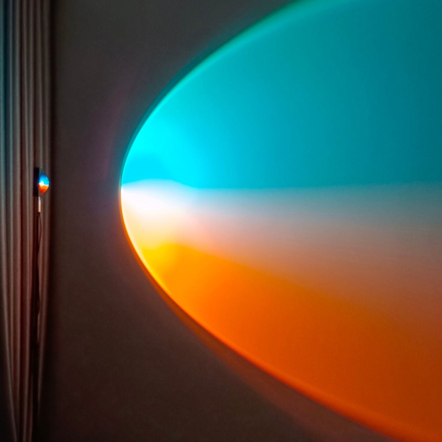 LED Kleurenprojector Vloerlamp | Minimalistisch Halo Licht Effect