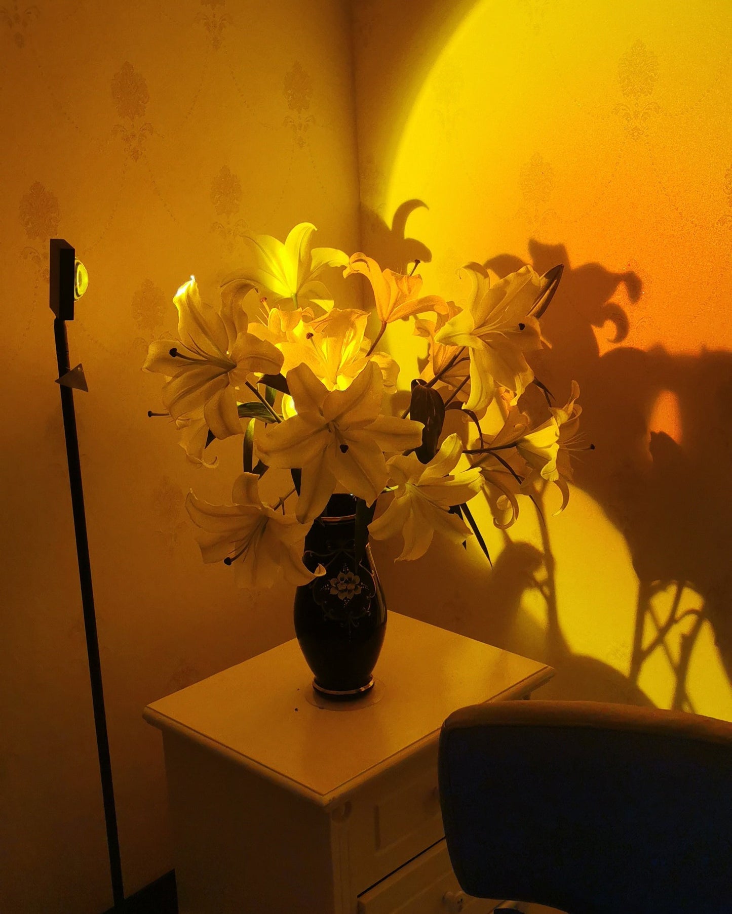 LED Kleurenprojector Vloerlamp | Minimalistisch Halo Licht Effect