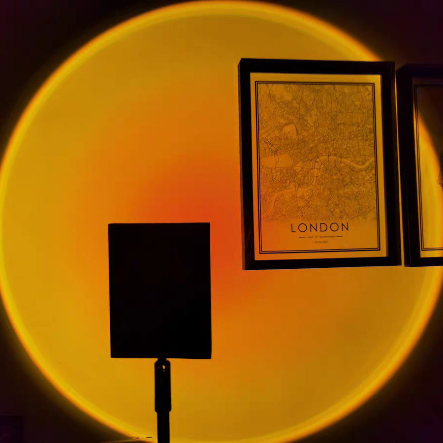 LED Kleurenprojector Vloerlamp | Minimalistisch Halo Licht Effect