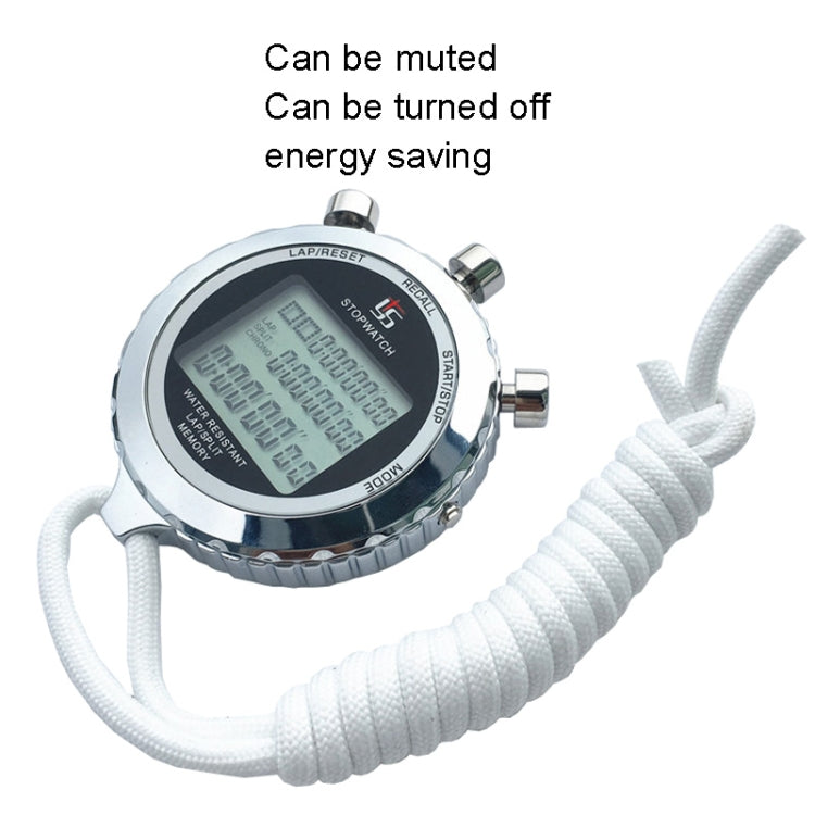 YS Metall Stoppuhr 3 Rijen Weergave Looptraining Elektronische Timer, Stijl: YS-5100 100 Geheugen