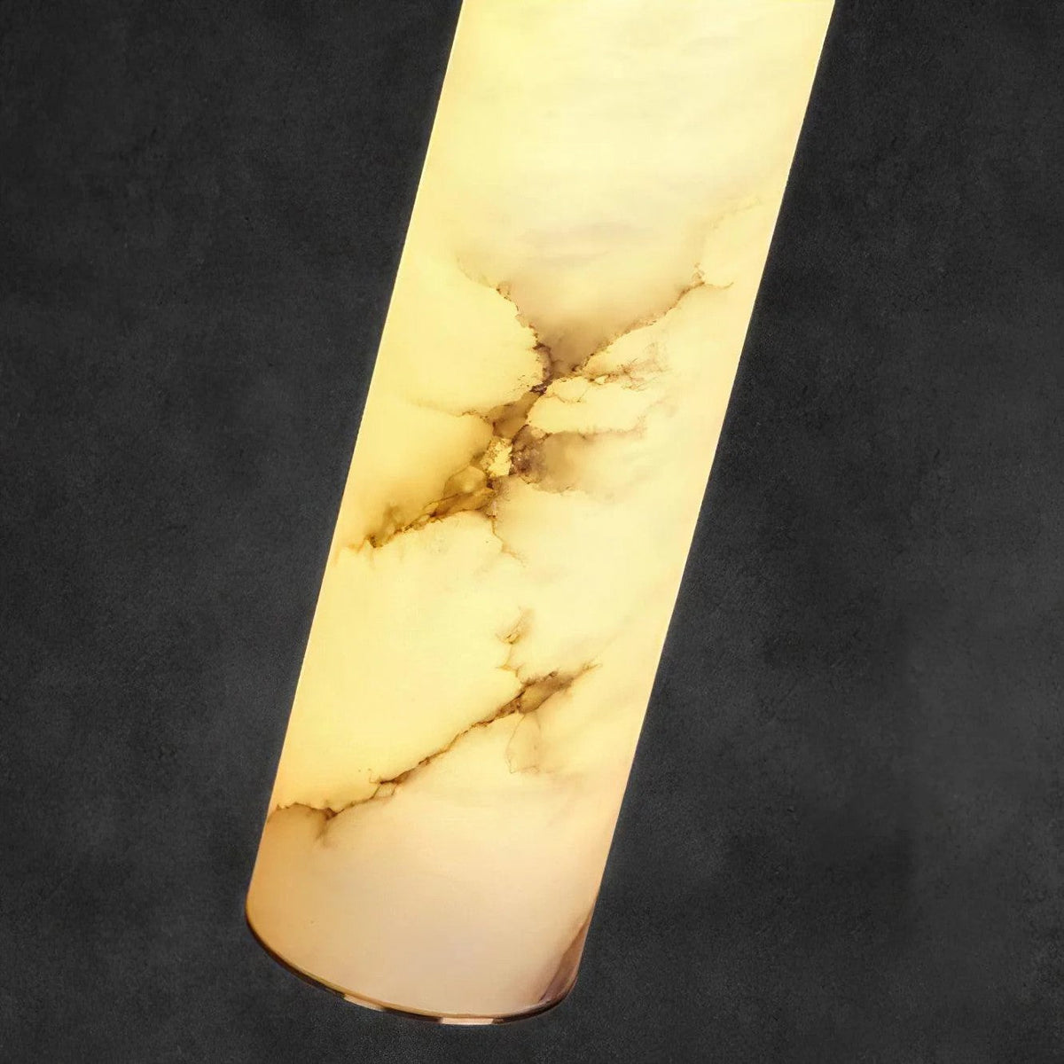 Ethereal Stone Glow Sculpturale Stijl Alabaster Hanglamp
