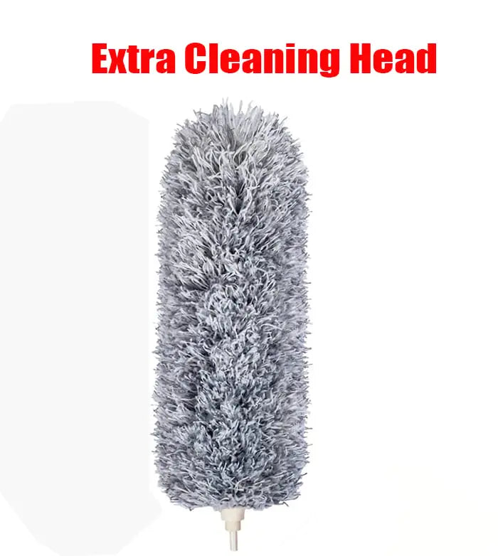 Telescoop stofdoek met extra lange microvezelkop (3 gratis vervangreinigingskoppen)