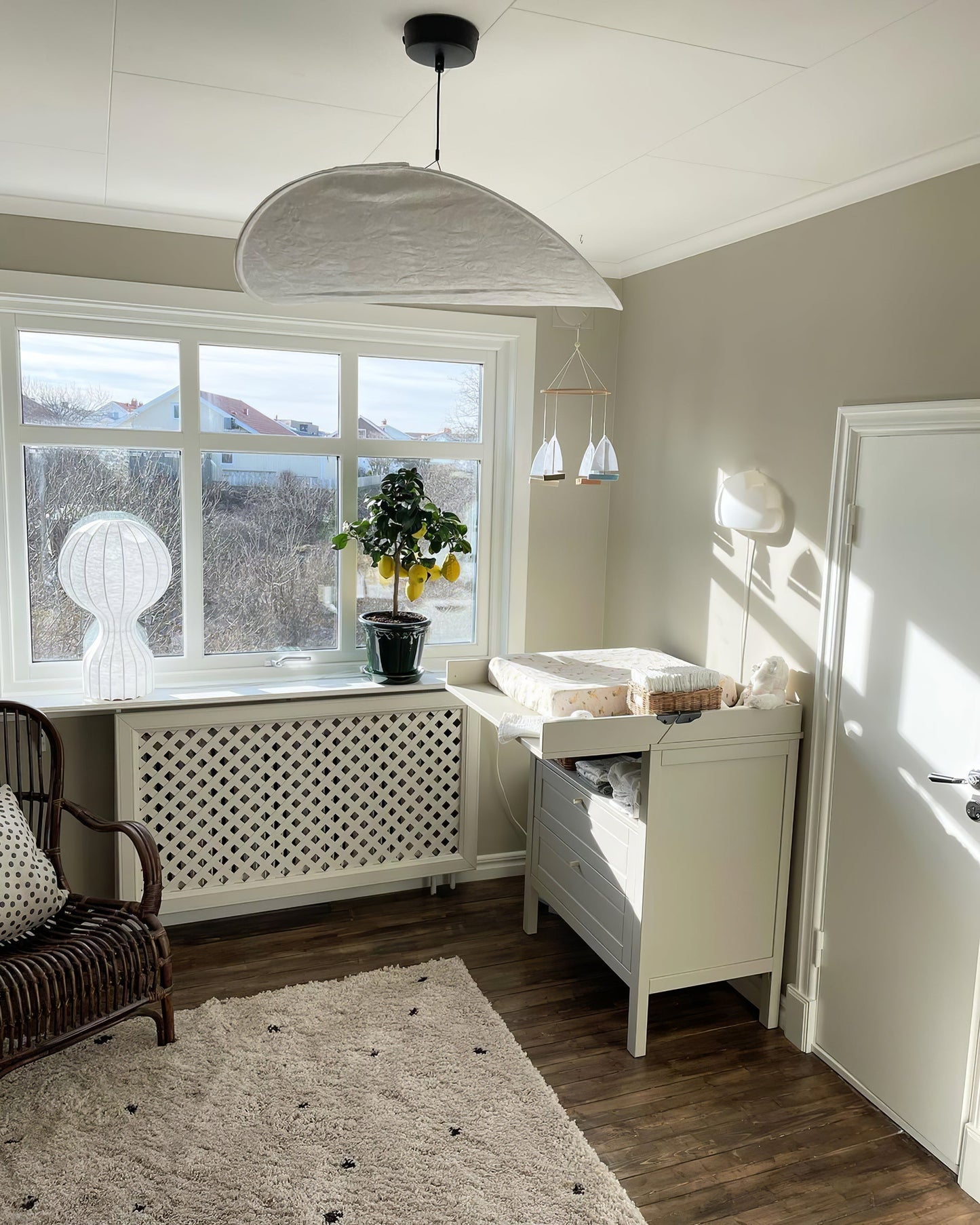 Sereca Hanglamp van Papier en Glasvezel