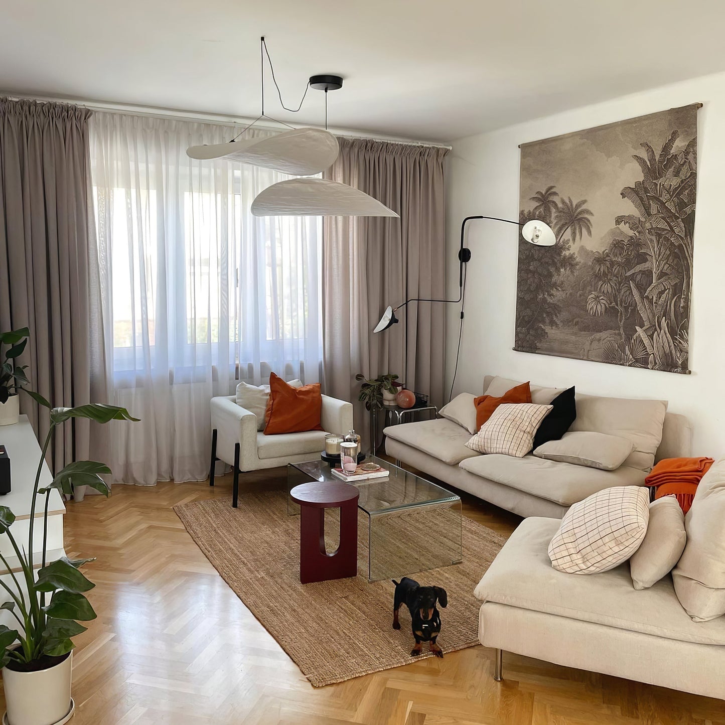 Sereca Hanglamp van Papier en Glasvezel