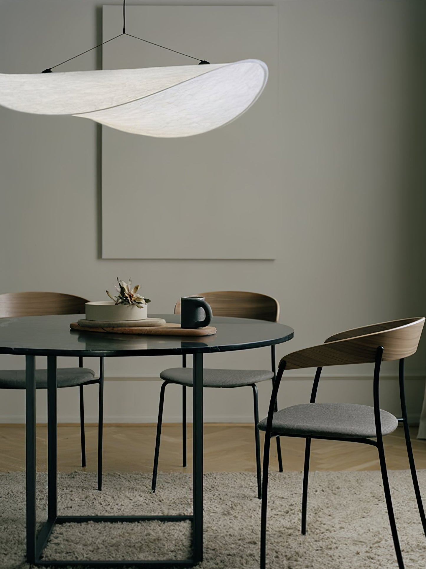 Sereca Hanglamp van Papier en Glasvezel