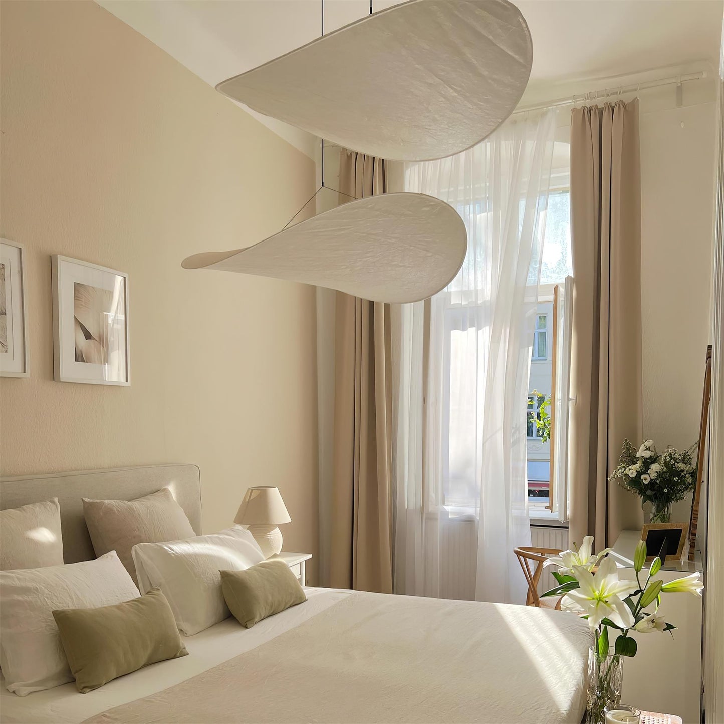 Sereca Hanglamp van Papier en Glasvezel