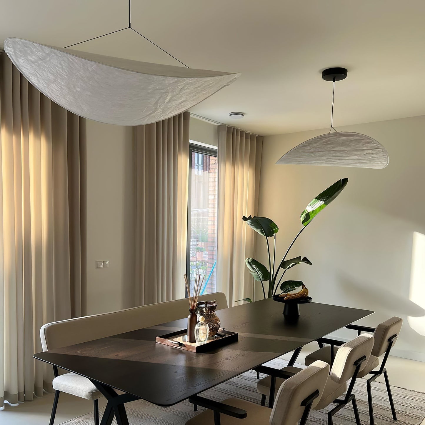 Sereca Hanglamp van Papier en Glasvezel