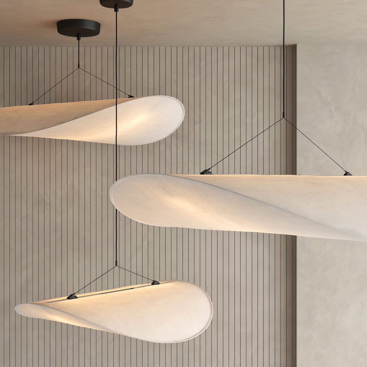 Sereca Hanglamp van Papier en Glasvezel