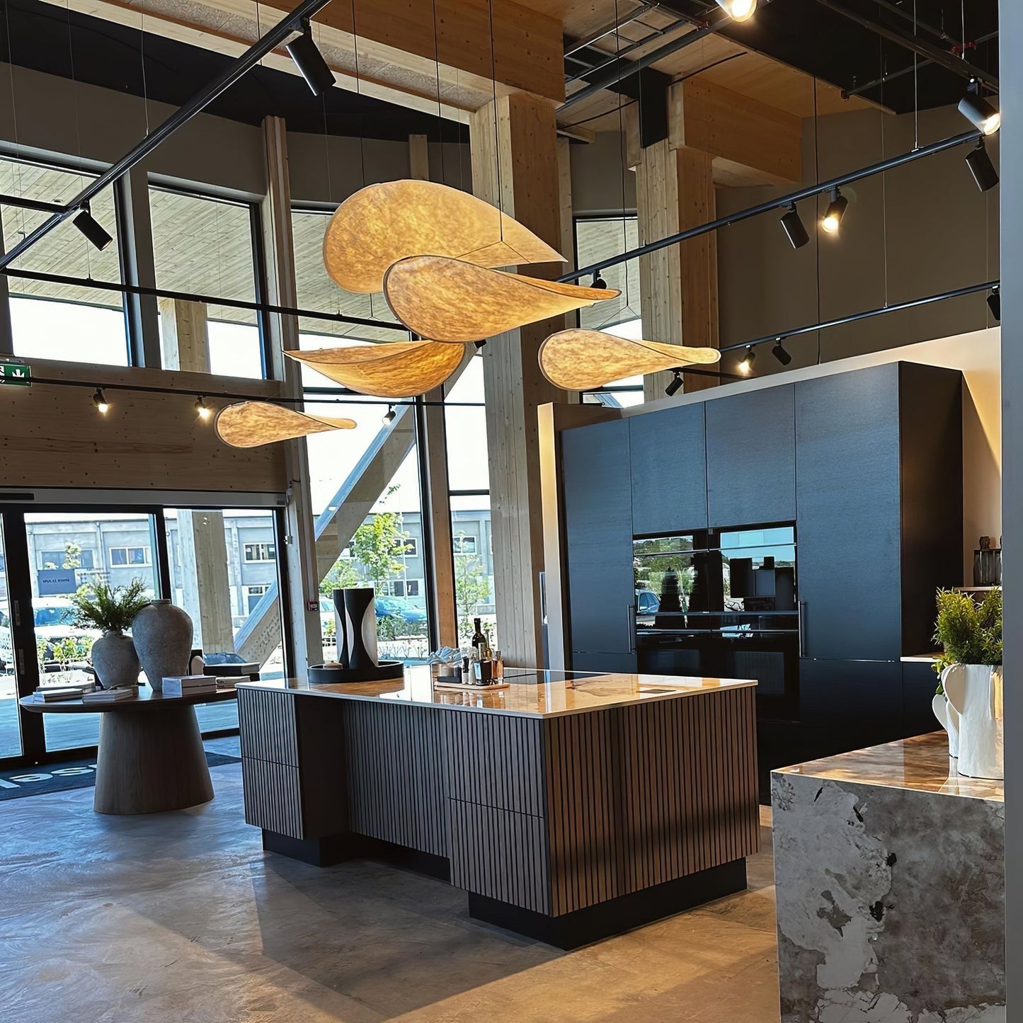Sereca Hanglamp van Papier en Glasvezel