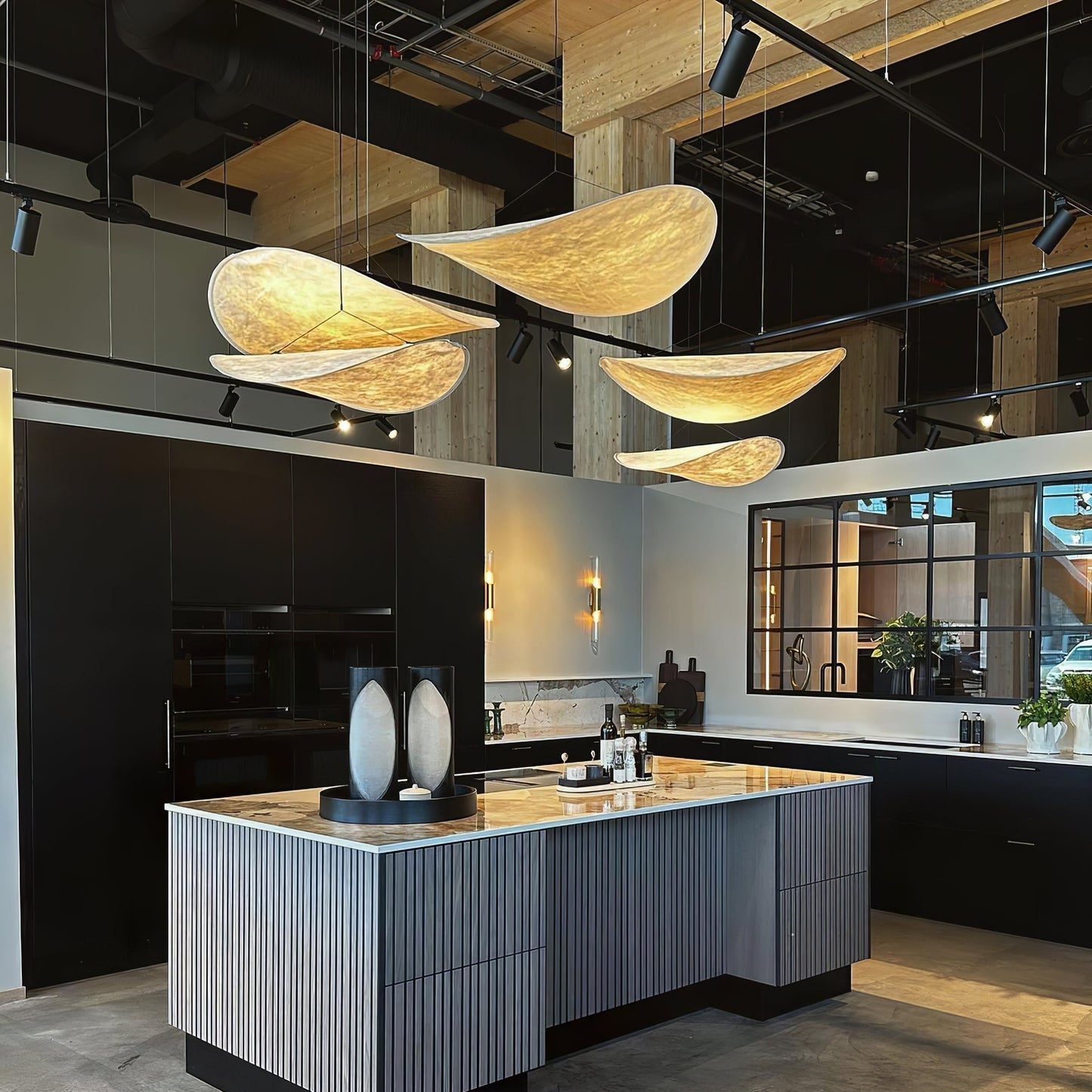 Sereca Hanglamp van Papier en Glasvezel
