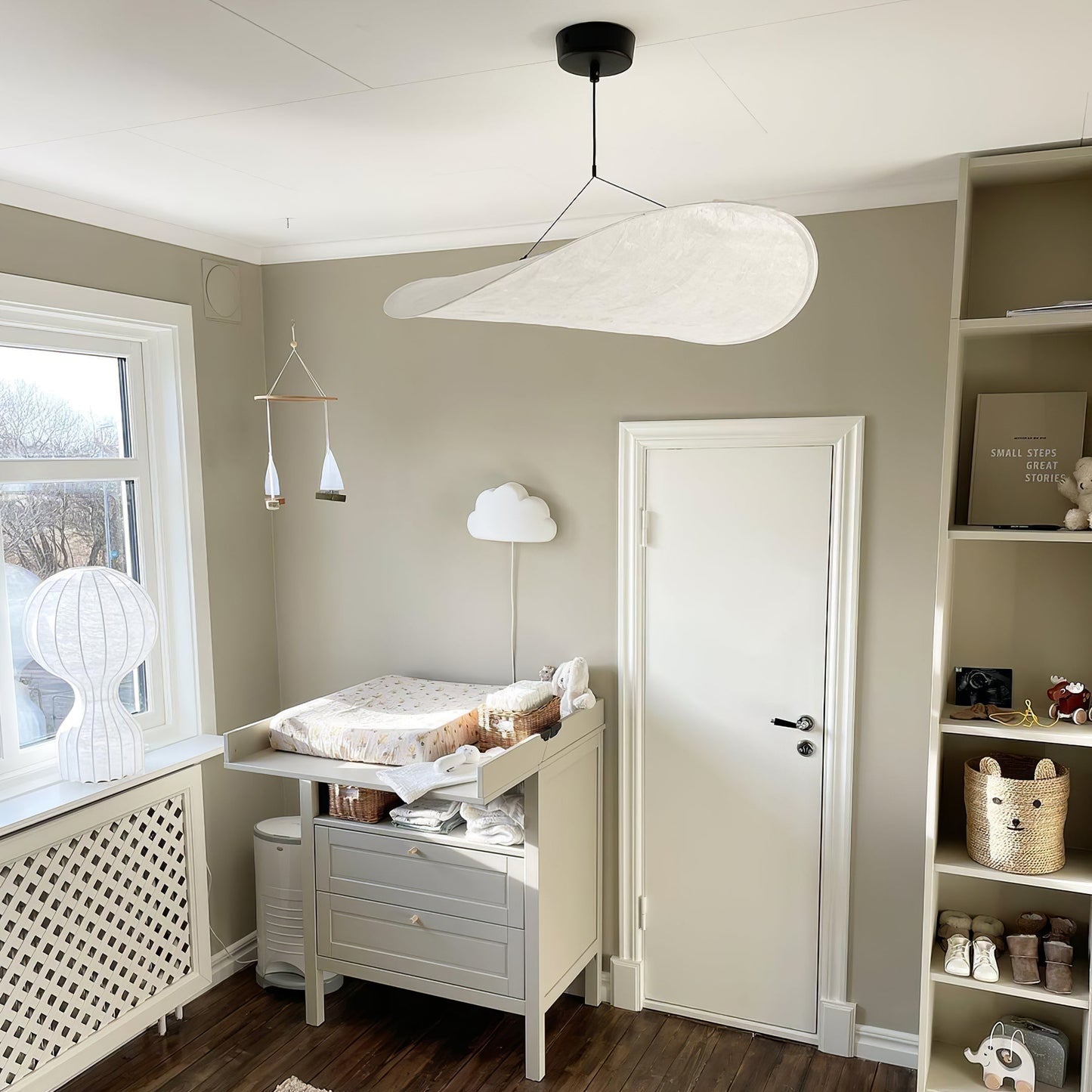 Sereca Hanglamp van Papier en Glasvezel