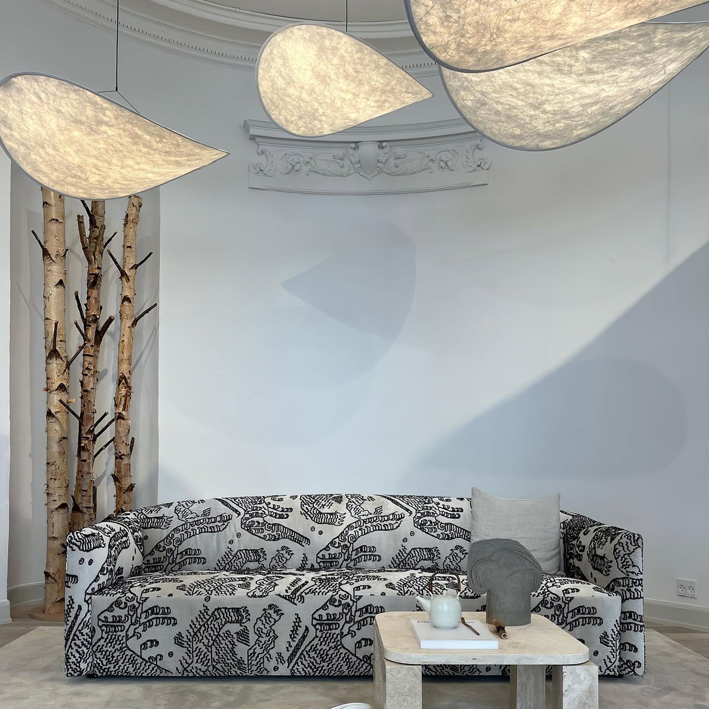 Sereca Hanglamp van Papier en Glasvezel