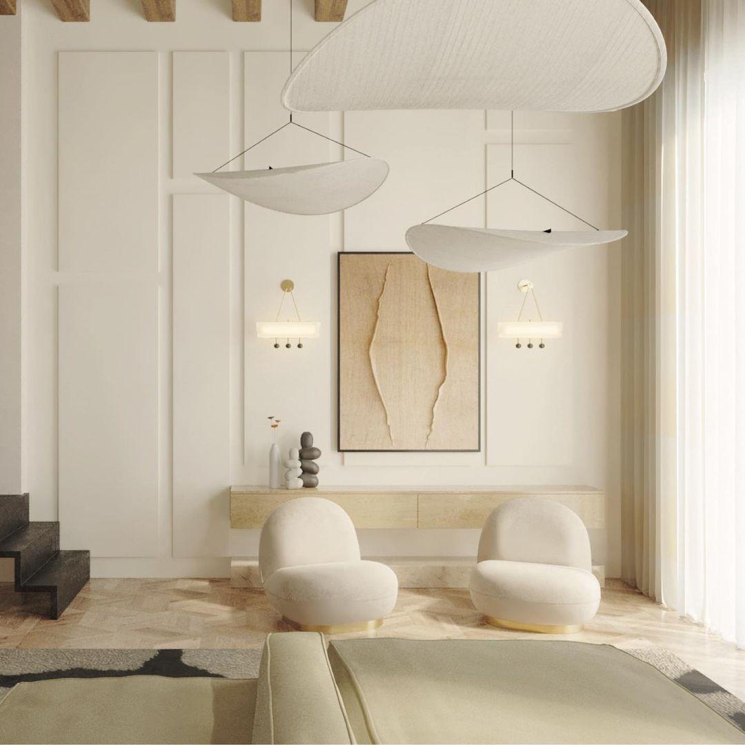 Sereca Hanglamp van Papier en Glasvezel