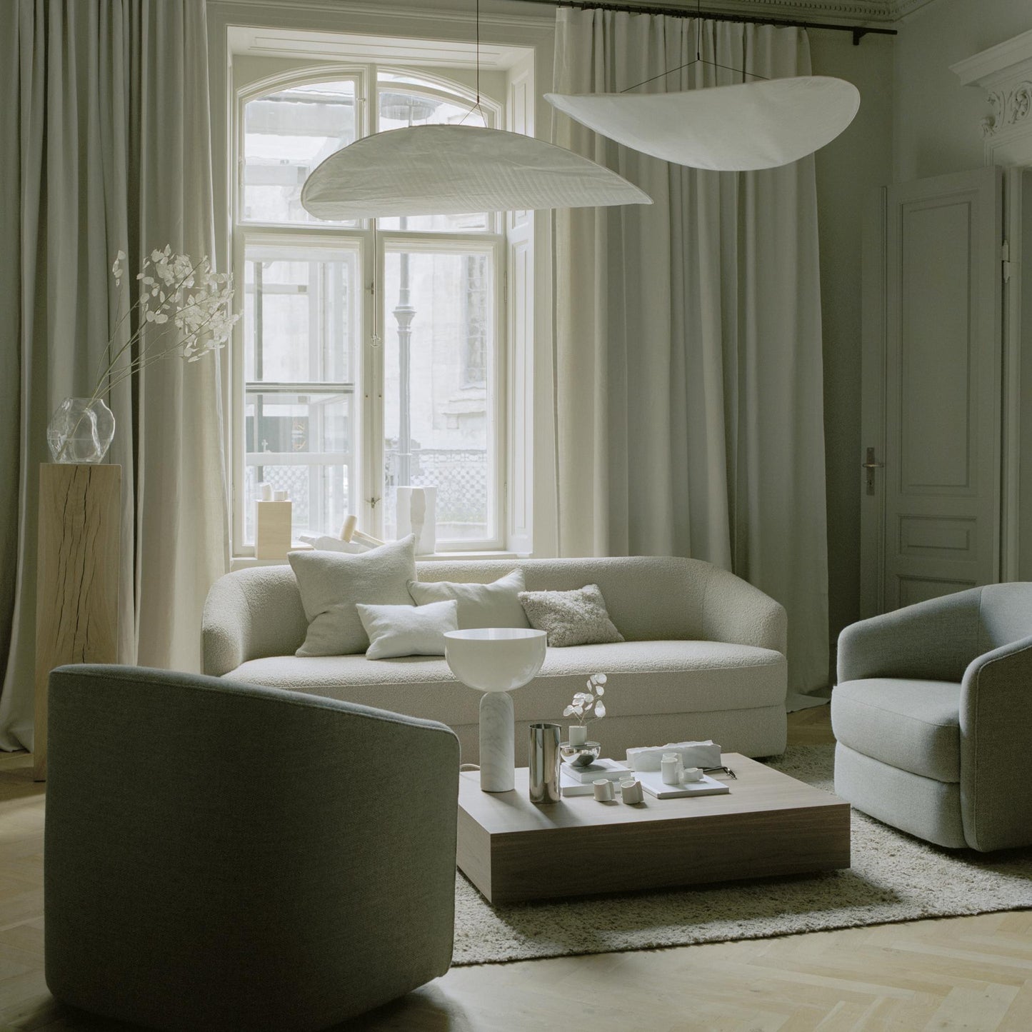 Sereca Hanglamp van Papier en Glasvezel