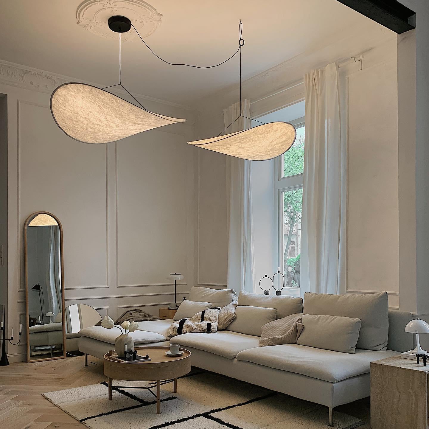 Sereca Hanglamp van Papier en Glasvezel