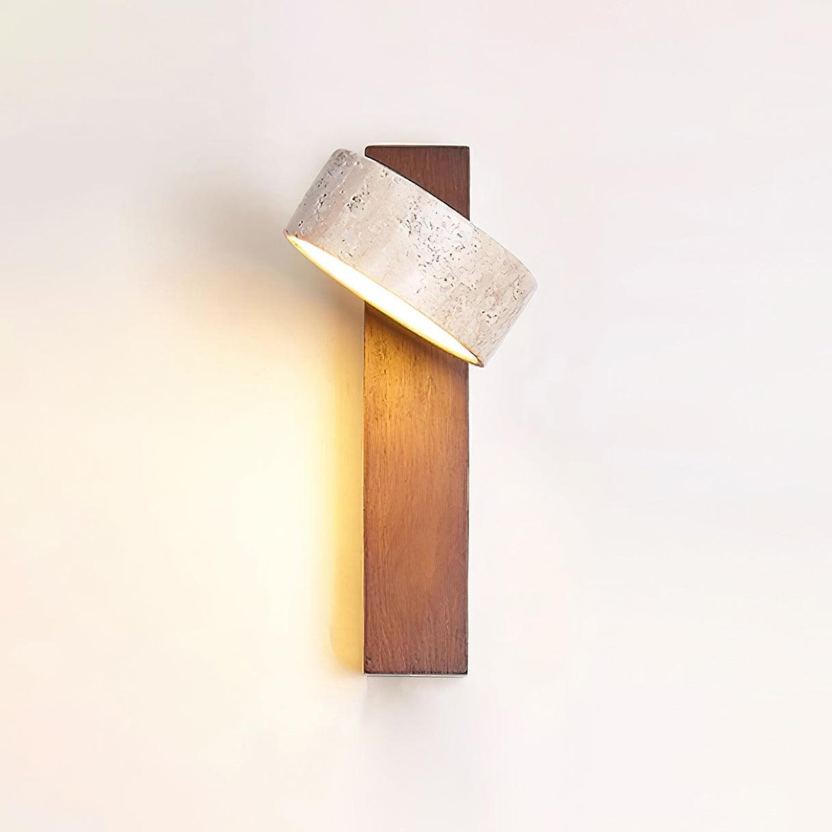 Jovan Wandlamp Travertine Hout